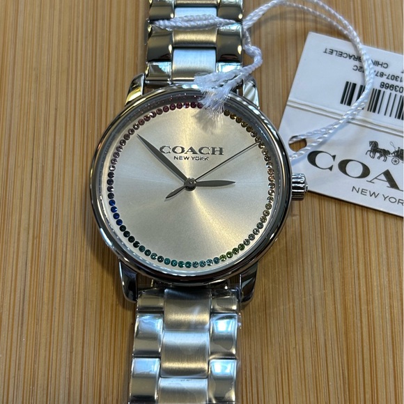 Coach Grand Watch With 36mm Silver Face & Silver Bracelet - Picture 6 of 7